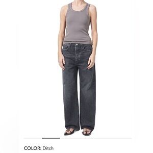 Agolde low slung baggy: ditch